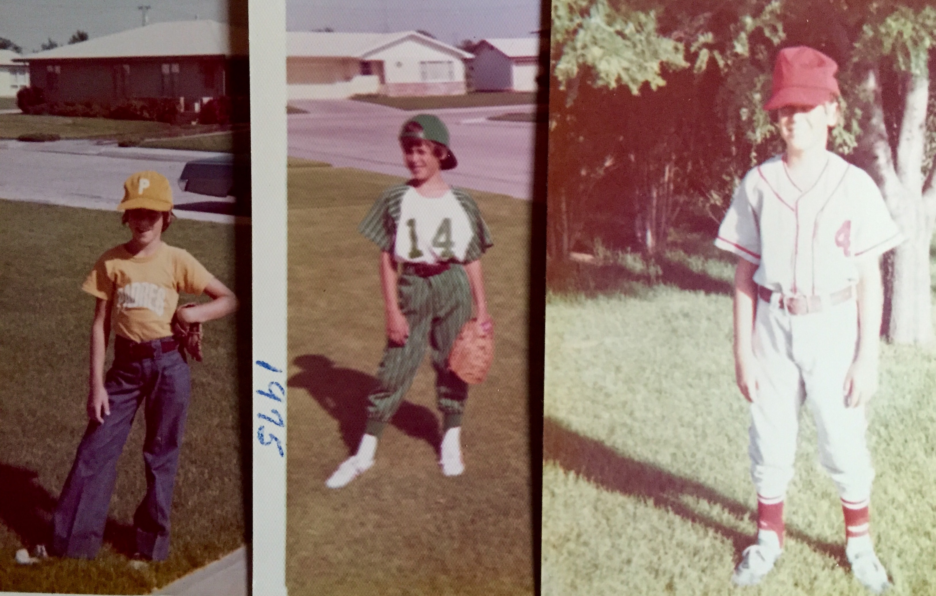 Standard little league-issue bell bottoms and great-fitting caps.