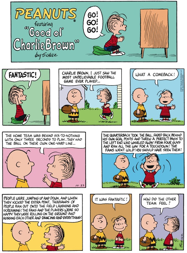 Peanuts by Charles Schultz.